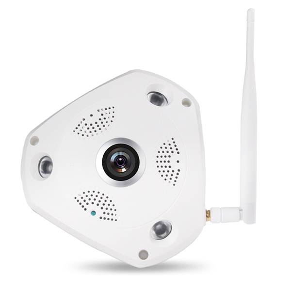 360度全景攝像頭VR 無線wifi高清網絡攝像機廣角魚眼室內監控器
